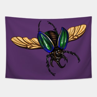 Rhinoceros Beetle Tapestry