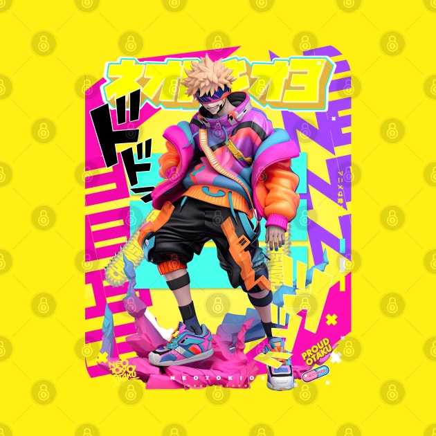 PROUD OTAKU 🟣🟠🟡 SHONEN HERO´S - CHAINSAW BOY 🟡🟠🟣 COLORFUL ANIME FASHION DESIGN by PROUD OTAKU