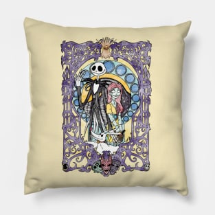 Jack and Sally, King and Queen, Nightmare before Christmas Pillow