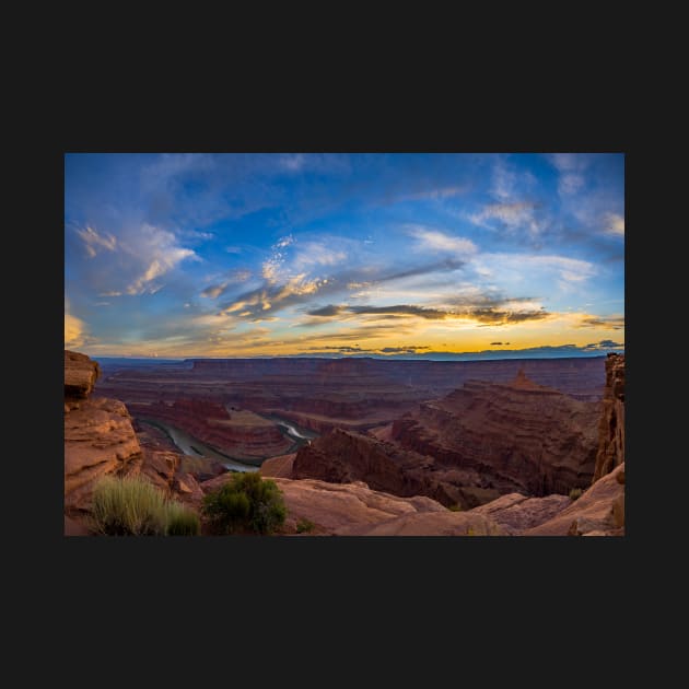 Sunset at Dead Horse Point State Park by Ckauzmann