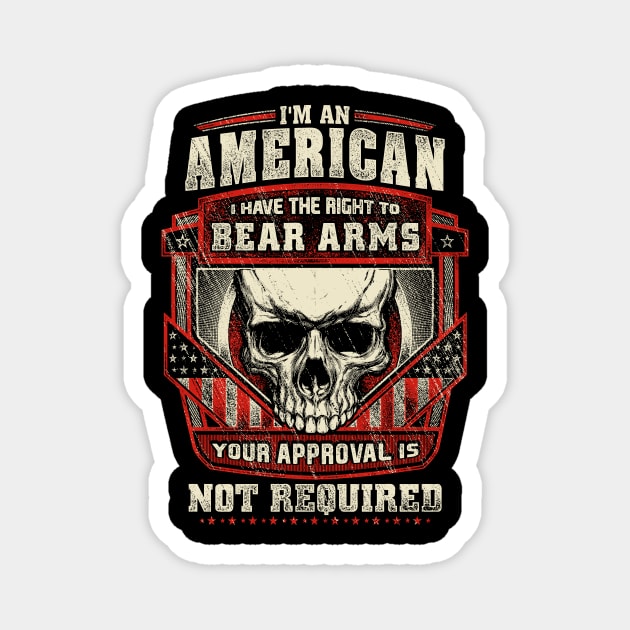 Gun Control Right To Bear Arms Shirt Magnet by Kibria1991