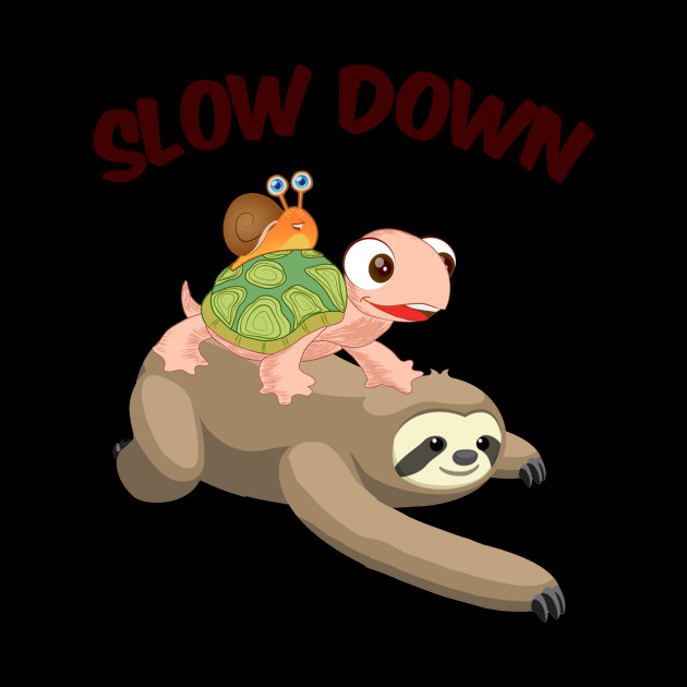 Slow Down Funny Turtle Riding Sloth - Turtle - Phone Case