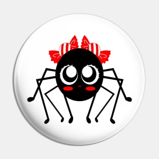 Spider Red Candy Pin