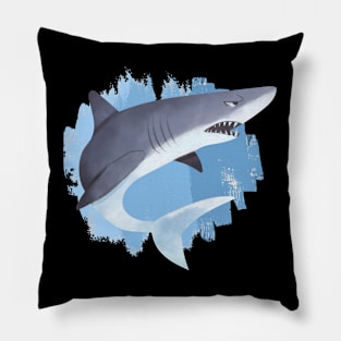 Shark Power Swoosh - Cool Design Pillow