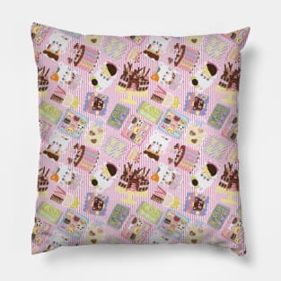 White Day in Pink Pillow