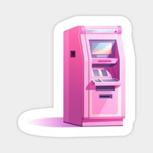Pink ATM Magnet