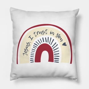 Jesus, I Trust In You // Divine Mercy Pillow