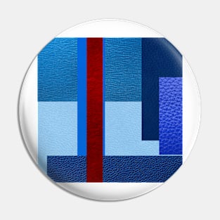 ART leather in blue with red Pin