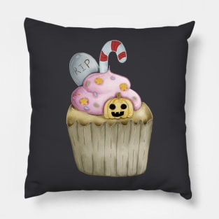 Halloween cute cupcake Pillow