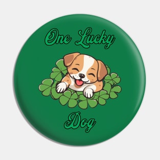 One Lucky Dog Pin