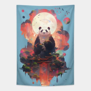 Panda Temple Tapestry