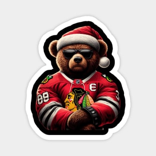 Chicago Blackhawks Christmas Magnet