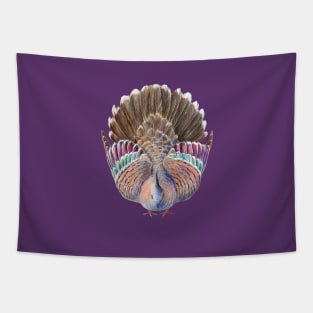 Australian Crested Pigeon Dance - Viva Magenta or purple background Tapestry