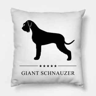 Giant Schnauzer Black Silhouette Pillow