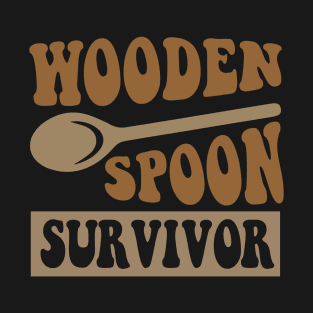 Wooden Spoon Survivor Funny Italian Joke Humor Wooden Spoon T-Shirt