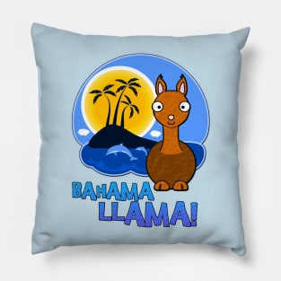 Bahama Llama! Pillow