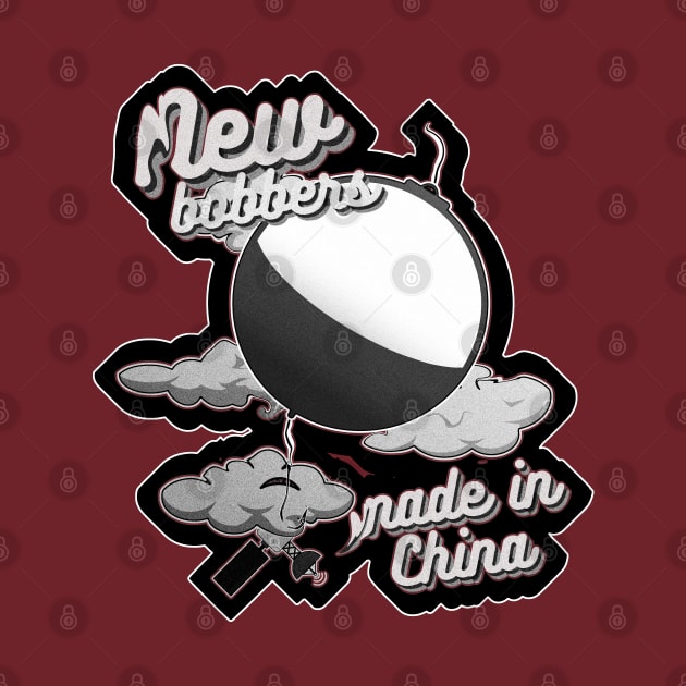 Bobber in a shape of balloon, black outline by GraphGeek