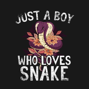 Just A Boy Who Loves Snake T-Shirt