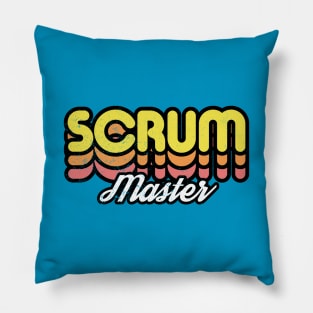 Retro Scrum Master Pillow