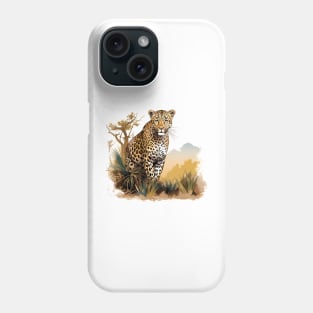 African Leopard Phone Case