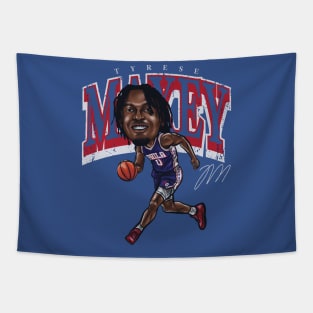 Tyrese Maxey Philadelphia Cartoon Tapestry