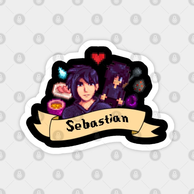 Sebastian Stardew Valley Magnet by LavenderLilypad