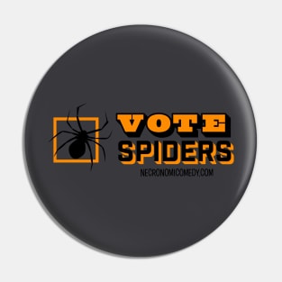 Vote Spiders Pin