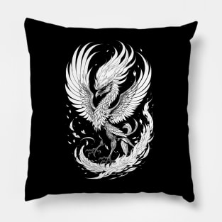 Inked Phoenix Pillow