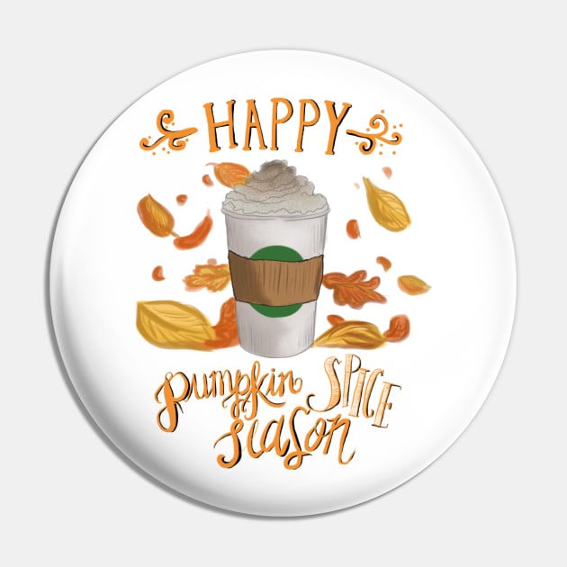 Happy Pumpkin Spice Season Pin by BeverlyHoltzem