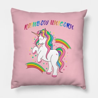 Rainbow Unicorn Lover Pillow