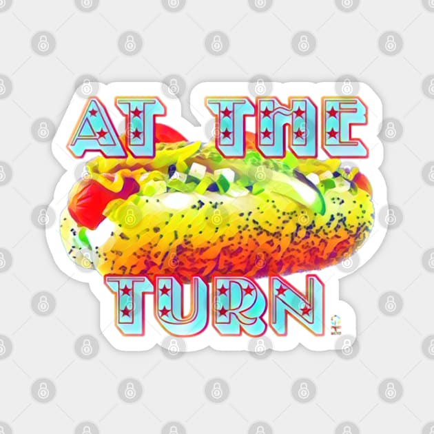 Hot Dog at the Turn Magnet by Kitta’s Shop
