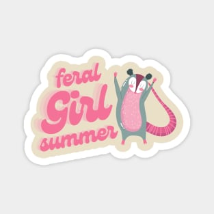 Feral Girl Summer Magnet