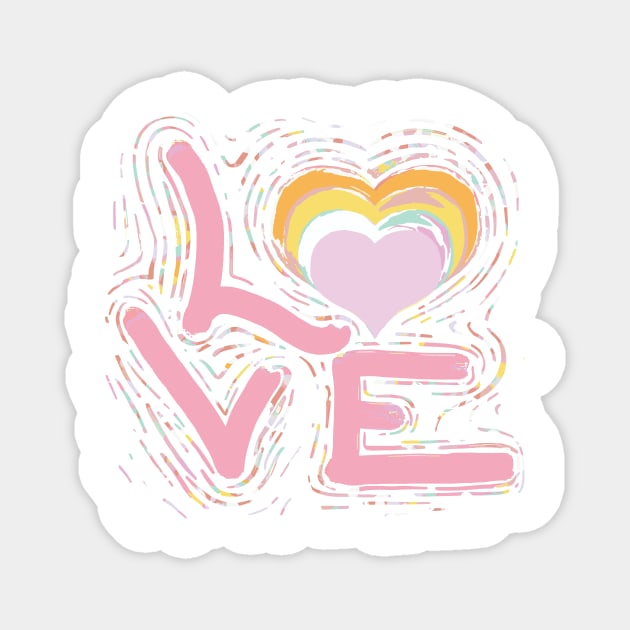Rainbow Lgbt Support Size Retro New Magnet by Luca loves Lili