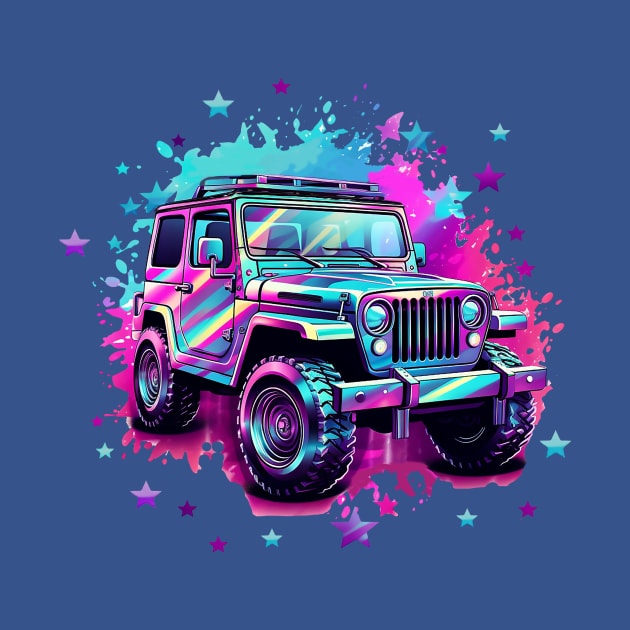 Iridescent Jeep by DavidLoblaw