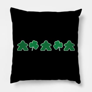 Meeples and Clovers Board Game Saint Patrick's Day Pillow