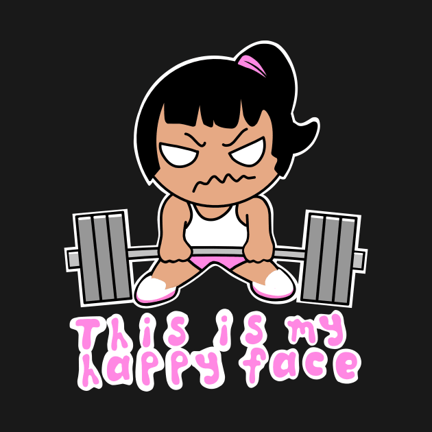 Fitness girl, barbell girl, girls who lift, gym girl by TimAddisonArt