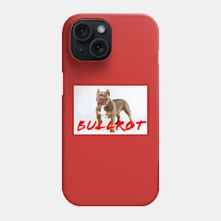 Bullrot Chien Orange et Nom Phone Case