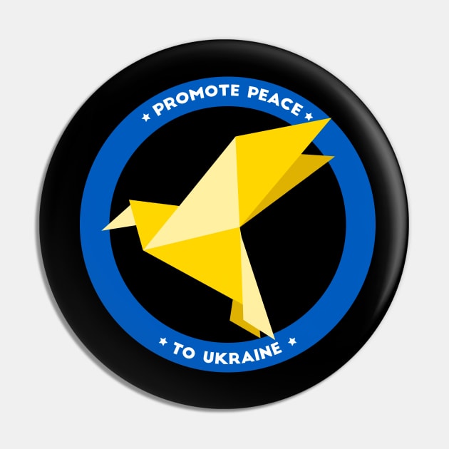 Ukraine Support No War Promote Peace bird Pin by Vity