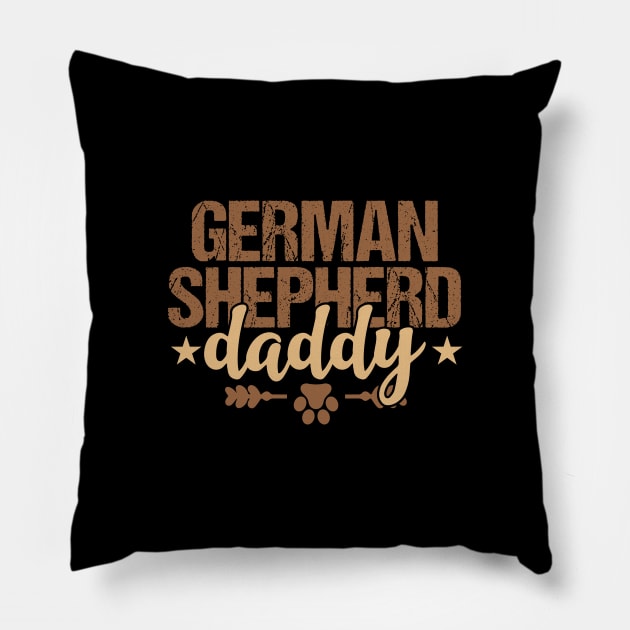 German Shepherd Daddy Pillow by Tesszero