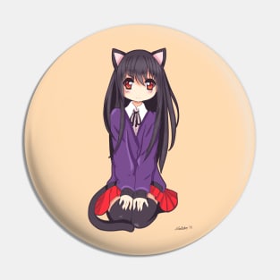 Neko Girl Pin