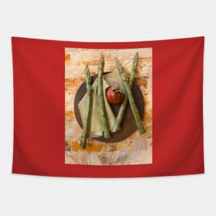 Asparagus and tomato Tapestry