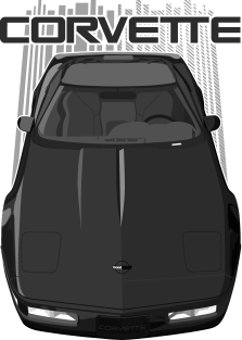 Corvette C4-black Magnet