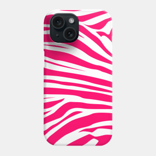 Pink zebra pattern Phone Case