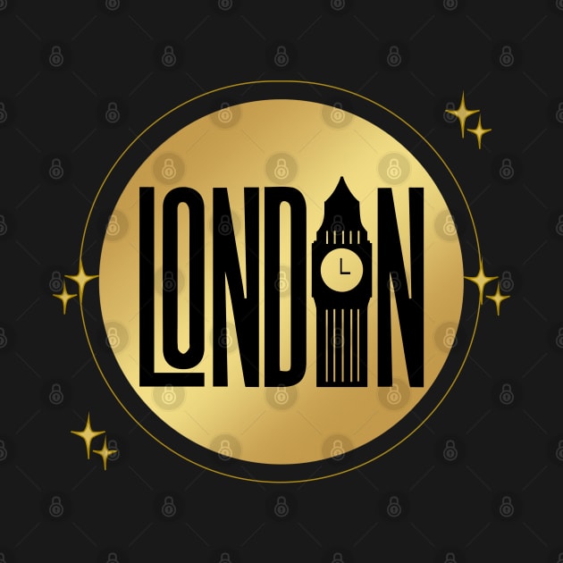 Black and Gold London by ACH PAINT