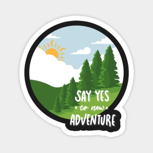 Love wonderlust Adventure Explore the world travel lover summer spring Magnet