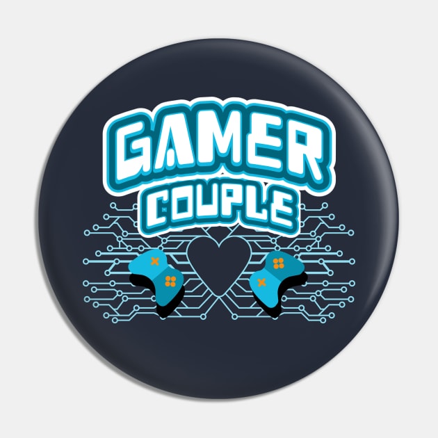 Gamer Couple 2 Players Pin by bert englefield 