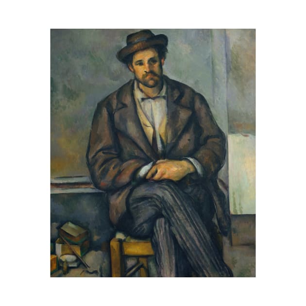 Seated Peasant by Paul Cezanne by Classic Art Stall