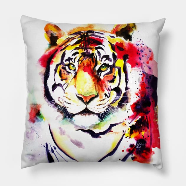 The Big Tiger Pillow by IsabelSalvador