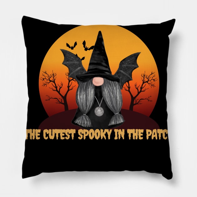 THE CUTEST SPOOKY IN THE PATCH Pillow by Kachanan@BoonyaShop