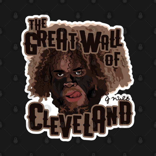 Jedrick Wills Great Wall of Cleveland by Carl Cordes
